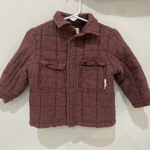 Rylee + Cru Maroon Quilted Jacket